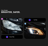 Phare avant modifié pour Mercedes-Benz Classe S W221 06-12, ensemble projecteur LED DRL à trois yeux