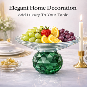 Lussuosa Ciotola per Frutta in Cristallo con Piedistallo, Supporto Decorativo in Cristallo per Dolci e Torte, Centrotavola per Matrimoni, Decorazione per la Casa, Vendita all'Ingrosso - Product Image 3