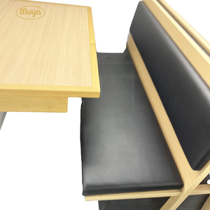 Diseño moderno, muebles de restaurante de <span class=keywords><strong>comida</strong></span> rápida, calidad al por mayor, marco de madera, banco, sofá, cabina, asientos para cafetería, uso en Hotel - Product Image 3
