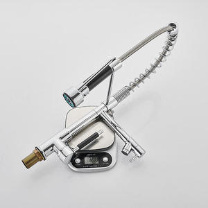 Grifo de cocina de latón de gran precisión con alimentación CNC, acabado cromado, para agua fría y caliente, de un solo orificio, con dos funciones - Product Image 5
