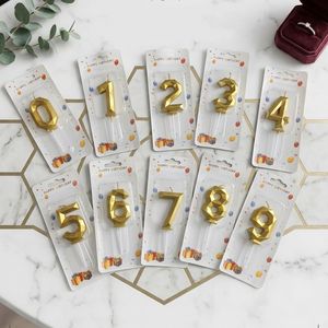 Corona de cumpleaños estilo diamante dorado con lazo, vela digital para decoración de pasteles, soporte para pastel - Product Image 1