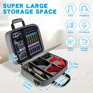 DJ Mixer Bag Oxford Fabric Zipper Closure Portable Audio Equipment Storage Case for Electronic Organ - Product Image 4