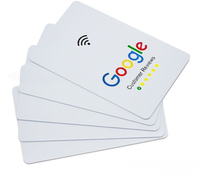 Individualisierte NFC RFID Visitenkarte mit Chip für Social Media, TikTok, Google Bewertungen, YouTube, Facebook, PVC ID IC Karte