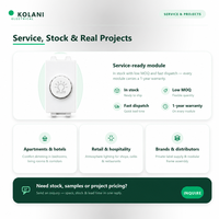 Module d'interrupteur rotatif à variateur de lumière Kolani, 220V 50Hz Max 200W 23x36mm, contrôle de luminosité progressif avec boîtier PC ignifuge