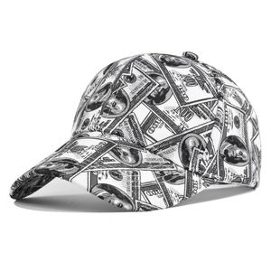 Últimas América al aire libre verano dólar gorras de béisbol protección solar hombres mujeres imprimir dólar gorras de béisbol - Product Image 2