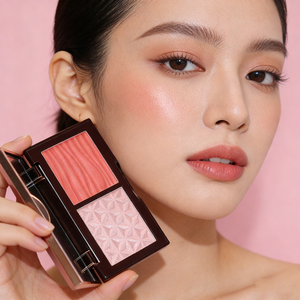 <span class=keywords><strong>Maquillaje</strong></span> profesional al por mayor 2 <span class=keywords><strong>en</strong></span> 1 Contour Blush Highlighter Palette Cosméticos Paleta de contorno pigmentado - Product Image 1