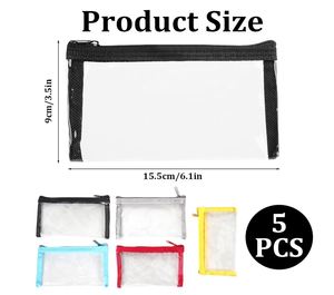 Small Clear Makeup Bag,<b>Mini</b> Clear Makeup <b>Pouch</b> Plastic Zipper for Purse Small Waterproof <b>Pouch</b> Storage for Cosmetics - Product Image 3