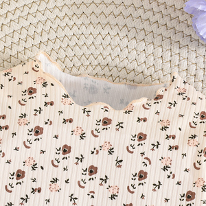 Ropa para Niños, Conjunto de Tres Piezas con Blusa Casual de Flores para Bebé Niña, Camiseta de Manga Larga para Recién Nacido, 100% Poliéster - Product Image 4