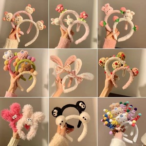 Diadema de Peluche con Orejas de Animales de Dibujos Animados, Suave y Lavable, con Orejas de Oso, Gato y Conejo, para Fiestas, Cosplay, Spa, Regalo - Product Image 3