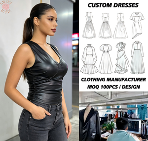 Camiseta sin mangas con cuello en V para mujer, corte ajustado, estilo moderno - Product Image 1