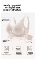 Soutien-gorge sans couture sans armatures pour femme, grande taille, anti-affaissement, bonnet 3/4, push-up, tricoté, respirant, léger et confortable pour l'été, du M au 5XL