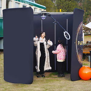 All One Overhead 360 Photo Booth Smartphones iPad Metal 350kg Load Capacity <b>8</b> People Red Carpet Non-Slip Rug Carrying 80cm - Product Image 5