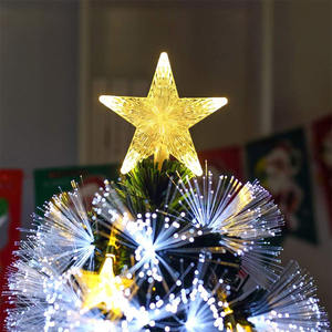 Árbol de Navidad de fibra óptica, bajo voltaje, 60 cm, blanco mate - ideal para decoración navideña y ambientes festivos. - Product Image 3