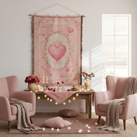 Nouvelle Arrivée 2026 Tapisserie Murale en Macramé Tissée - Décoration Murale Bohème pour la Saint-Valentin et Jeté de Canapé - Support OEM/ODM
