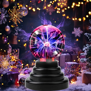 Lámpara de Plasma Creativa con Forma de Bola de Rayo, Sensible al Tacto, Alimentada por USB y Batería, Luz Nocturna con Ion Electrostático - Product Image 6