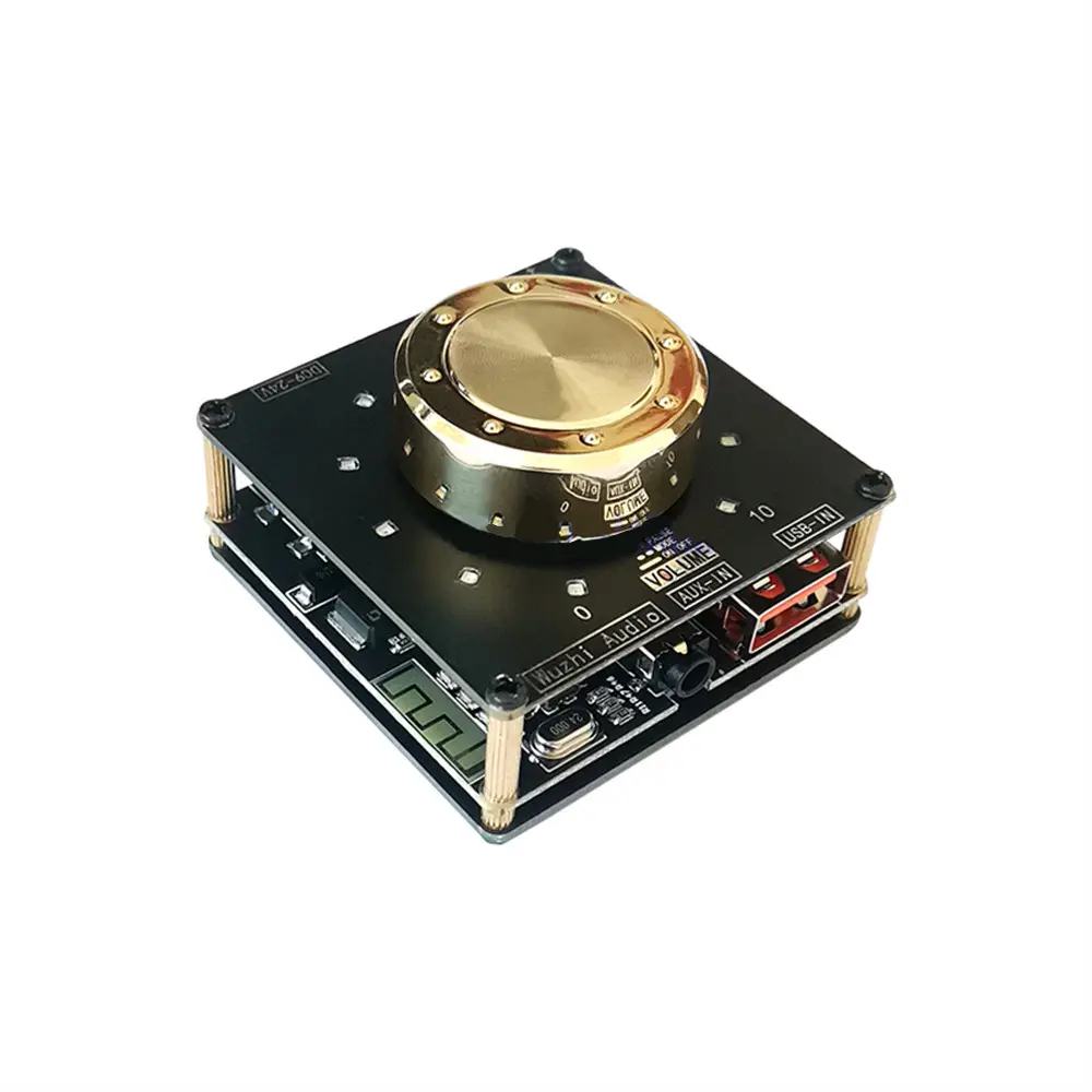 ZK-F152 BT 5.1 Audio Amplifier Board 2.0 Dual Channel 15W+15W Cool Volume Level Indicator Stereo Power Module