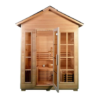 Sauna infrarouge électrique KLAFIN Finlande traditionnel en bois de pruche massif pour l'extérieur, baignoires de massage japonaises et salles de sauna