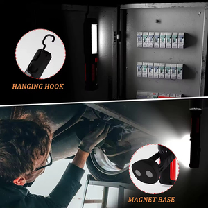 Wason - Lámparas de Trabajo LED Mecánicas Recargables para Automóviles, Linterna Flexible con Base Magnética, Más Vendidas - Product Image 2
