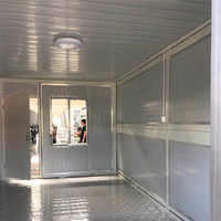 Conteneur de stockage de bureau préfabriqué en fibre de verre de 40 pieds et 20 pieds 6X240mit Bad Flat Pack pour hôtels en acier à panneau sandwich