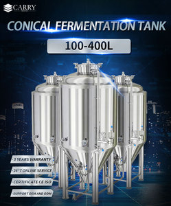 Cuve de fermentation conique 1 BBL avec enveloppe à fossettes en acier inoxydable 304/316, machine de brassage de bière, solution pour la Turquie en promotion - Product Image 6