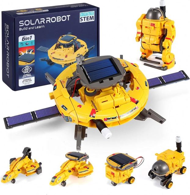 Toys for Boys STEM Kit Build Solar-Powered Science Robot Birthday Gift Stem Toys for Kids