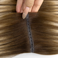 Extensions de cheveux 100% Remy en soie brute de qualité supérieure, double tirage, 60g, 20/22 pouces, tissées à la main, qualité supérieure, style papillon Méduse