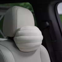 Coussin de soutien cervical pour appuie-tête de voiture, respectueux du cou, rembourrage en polyuréthane, en microfibre suédée, personnalisable, minimaliste