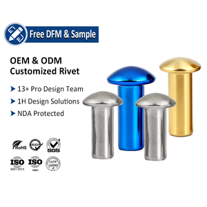 Rivet de bateau à tête en forme de champignon personnalisé, en acier inoxydable, M4 M6 M8, tête en dôme, tête en forme de champignon, <span class=keywords><strong>rivets</strong></span> solides en acier inoxydable - Product Image 1