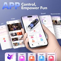 Masturbateur masculin électrique vibrant et pénétrant avec écran LCD, manchon réaliste, contrôle par application et fonction de poussée