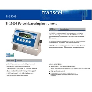 Instrument d'affichage et de contrôle de pesage VEIDT <span class=keywords><strong>TI</strong></span>-<span class=keywords><strong>1680</strong></span> pour la rétention de pointe et l'utilisation en dosage de Transcell Transmission - Product Image 3