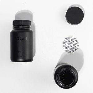 60ml 100ml 120ml 150ml Weithalsglasflasche in Mattschwarz für Gummibärchen, Vitaminpillen, 100ml Nahrungsergänzungsmittel, Kapselglas - Product Image 5