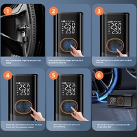 Pompe à air électrique sans fil portable intelligente en ABS pour voiture avec moniteur de pression des pneus pour SUV et vélos