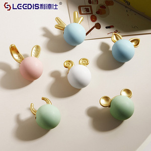 LGGDIS Cartoon <b>Ceramic</b> <b>Drawer</b> <b>Knobs</b> Novelty Shape Easy Installation For Children's Room Furniture Cabinet Door Handles - Product Image 1