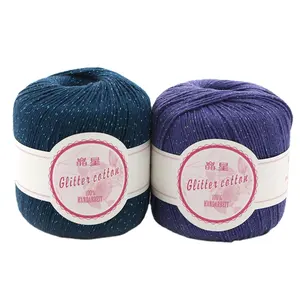 SMB Acrylic Cotton Lurex Yarn For hand knitting