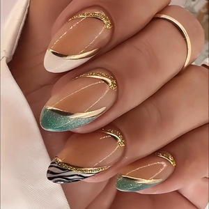 Profesional largo <span class=keywords><strong>Ballet</strong></span> manicura <span class=keywords><strong>puntas</strong></span> <span class=keywords><strong>de</strong></span> uñas falsas cubierta completa bailarina diamantes <span class=keywords><strong>de</strong></span> imitación Artificial falso arte uñas parche prensa en las uñas - Product Image 6