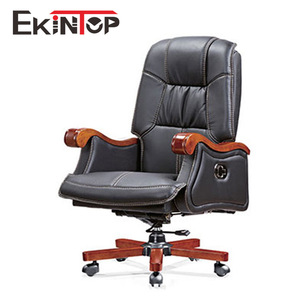   Silla de Oficina Ejecutiva de Cuero con Función Reclinable y Masaje para Estar Sentado por Largos Periodos - Product Image 2