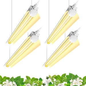 Luz de cultivo LED Barrina 96W de espectro completo, tira T8 de 2 pies, luz blanca y roja para el crecimiento vegetativo en interiores. - Product Image 5