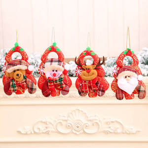 Nouvelles décorations de porte de Noël, ornements pour sapin de Noël, petits ornements de Noël et mini décorations de poupées de Noël. - Product Image 1