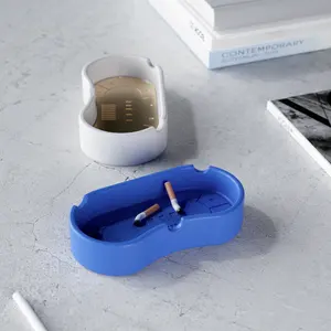 مبتكر بوكر إبداعي منفضة سجائر خرسانية غير منتظمة مكتب غرفة نوم سطح مكتب