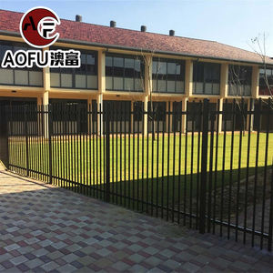 Wholesale Prices Zinc Cast Iron <strong>Garden</strong> Steel Fence Panels With Post Backyard Modern 3 m Black Powder Coated Wrought Iron Fence - Product Image 2