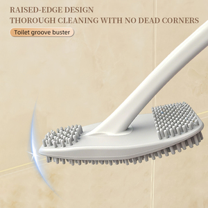 Ensemble de brosse de toilette en plastique écologique de haute qualité avec support <span class=keywords><strong>pour</strong></span> le nettoyage des toilettes, avec support <span class=keywords><strong>pour</strong></span> brosse de toilette en plastique - Product Image 4