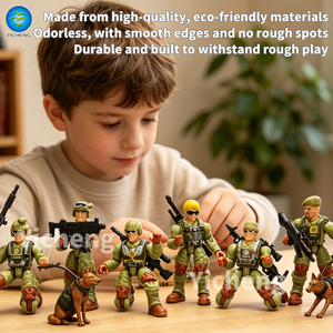 Set di Modellini di Soldati delle Forze Speciali, Blocchi <span class=keywords><strong>da</strong></span> Costruzione Militari, Giocattolo Educativo STEM in Plastica, Kit di Montaggio Fai-<span class=keywords><strong>da</strong></span>-Te per Bambini - Product Image 5