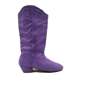 Semelle en daim <span class=keywords><strong>Bottes</strong></span> de <span class=keywords><strong>danse</strong></span> latine pour femmes Longue ligne <span class=keywords><strong>d</strong></span>'<span class=keywords><strong>échauffement</strong></span> Chaussures de salsa West Coast Swing Swayd <span class=keywords><strong>Bottes</strong></span> de <span class=keywords><strong>danse</strong></span> - Product Image 1