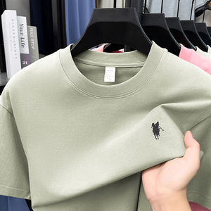 T-shirt Estiva da Uomo Stile Retrò - 100% Cotone Lavorato a Maglia Stampa Casual Stile Basic - 300g - Qualità Superiore - Ingrosso - Product Image 4