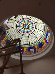 Dôme lumineux en verre teinté personnalisé pour chambre à coucher, salon, salle à manger, utilisation en extérieur - Éclairage intérieur/extérieur - Product Image 2