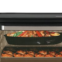 HALEY 25L 2000W Grille-pain électrique à convection Contrôle du four Prise américaine Plaque de cuisson pour usage domestique en extérieur