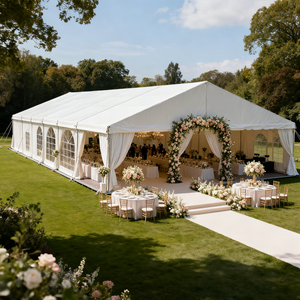 Tente de réception extérieure en promotion : design tendance, structure transparente pour mariages et événements - Product Image 4