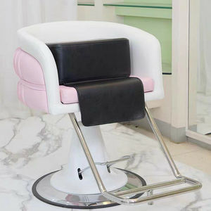 Chaise de barbier pour enfants, équipement de salon pour enfants, cuir synthétique, pivotant à 360 degrés, portable, réglable en hauteur, coussin, hôtel - Product Image 4
