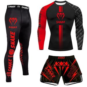 Personalizado Unisex Jiu Jitsu Rashguard uniformes pantalones cortos <span class=keywords><strong>de</strong></span> boxeo conjunto <span class=keywords><strong>Muay</strong></span> <span class=keywords><strong>Thai</strong></span> MMA UFC BJJ estiramiento ligero Sportwear - Product Image 4