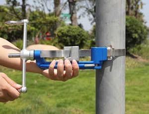 調整可能なステンレス鋼バンドストラップベルト、無塗装ステンレス鋼バンドストラップ - Product Image 2